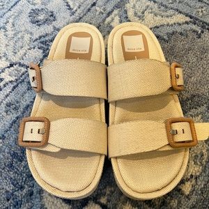 dolce vita raffia sandal